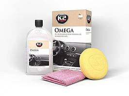 Гель для догляду за панеллю приладів 500ml "K2" Omega (аплікатор+мікрофібра) G410