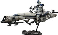 Фигурка Hot Toys Star Wars The Clone Wars Action Figure 1/6 Commander Appo & BARC Speeder 30 см