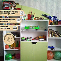Стенка для детских игрушек Анечка и этажерка в детскую комнату для игрушек и стенка прямая