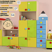 Стенка большая модульная Карандаш для игрушек и стенка для детских игрушек и стеллаж для детских комнат
