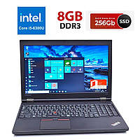 Ноутбук Lenovo ThinkPad L560 / 15.6" (1920x1080) TN / Intel Core i5-6300U (2 (4) ядра по 2.4 - 3.0 GHz) / 8 GB