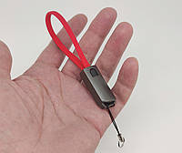 Зарядный кабель USB/type-C (длина 20 см., красный) арт. 04239