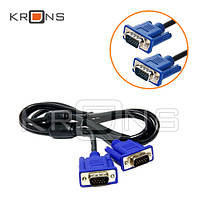 Кабель VGA - VGA 1.2м с ферритовыми кольцами kr