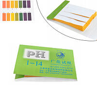 Лакмусовая индикаторная бумага pH тест полоски pH1-14, 72шт kr