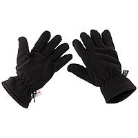 Черные флисовые перчатки MFH с утеплителем Thinsulate