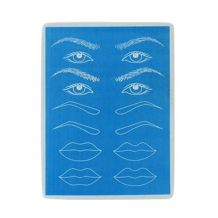 Штучна шкіра для перманентного макіяжу 3D (Eye+Lip+Eyebrow, Blue), фото 2