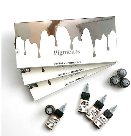 Пігменти PERMA BLEND - Tina Davies Eyebrow SET 8x15ml, фото 1