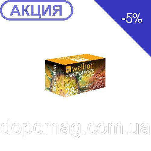 Безпечні ланцети Wellion 28 г (G), 200 штук