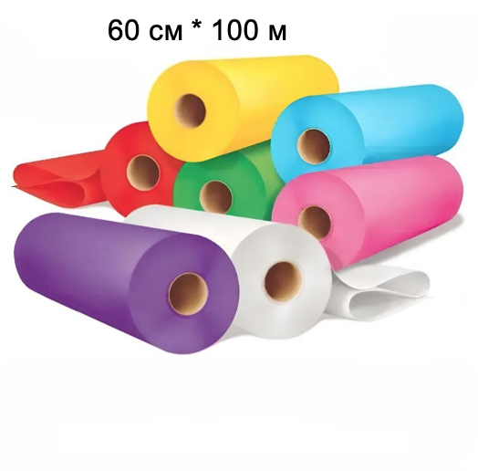 Простирадло одноразове спанбонд рулон 20 г 0,6*100 м фіолетове, фото 1