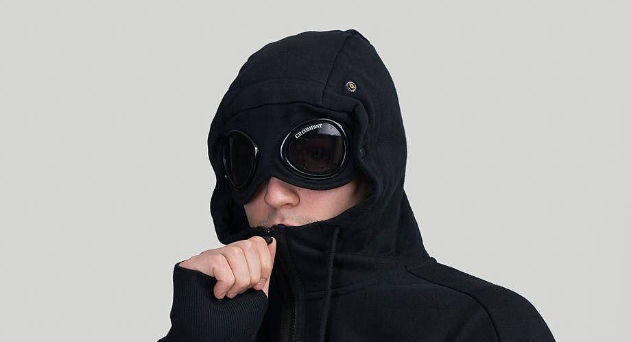 Кофта cp company с линзами мужская всесезонная зиппер сп компани
