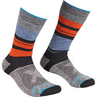 Носки Ortovox All Mountain Mid Socks Warm Mns мужские multicolour L серые/оранжевые