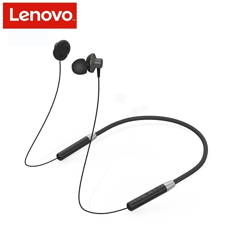 Бездротові навушники Lenovo HE05 IPX5 управління голосом Bluetooth 5,0, оригінал (Чорний)