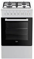 Плита комбинированная Beko FSM52120DW - 50х60 см/газ-контр/эмал. реш./55л/7 прогр./белый