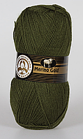 Пряжа Merino gold-077 хакі