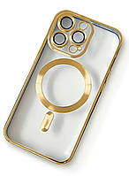 Чехол Apple iPhone 11 Pro Clear Case with MagSafe Assembly Gold