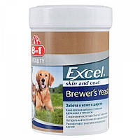 Пищевая добавка для кожи и шерсти собак и кошек 8in1 Excel Brewers Yeast 260 шт/уп