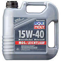 Минеральное моторное масло Liqui Moly MoS2 Leichtlauf SAE 15W40 4л (2631)