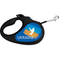 Поводок для собак WAUDOG R-leash "Флаг" XS до 12 кг 3 м черный (8123-0229-01)