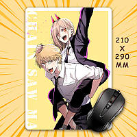Килимок для мишки А4 - 210x290 мм Chainsaw Man 017