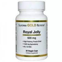 Royal Jelly 500 mg California Gold Nutrition, 30 капсул