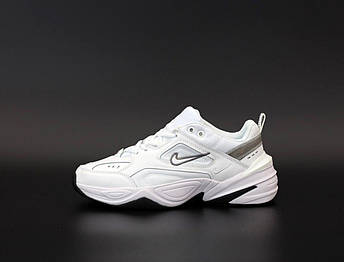 Чоловічі кросівки Nike M2K Tekno (білі) модні осінньо-весняні спортивні кроси KS 587 Найк, фото 2