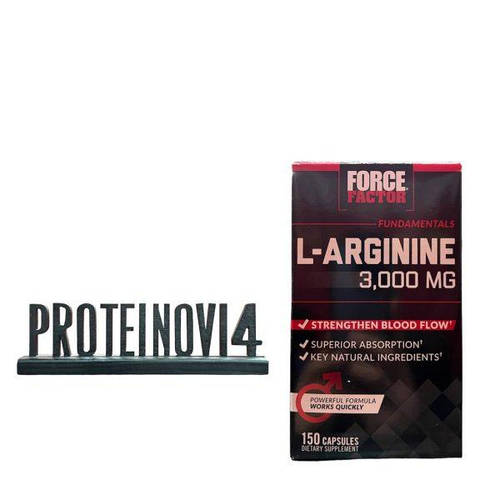 L-Аргинин Force Factor L Arginine 3000mg 150caps аминокислота для ...