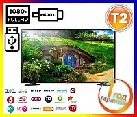 Телевізор TV DVB-T2 Full-HD LED ТВ 24 "Діагональ Вбудований Т2 Тюнер USB HDMI + Гарантія!