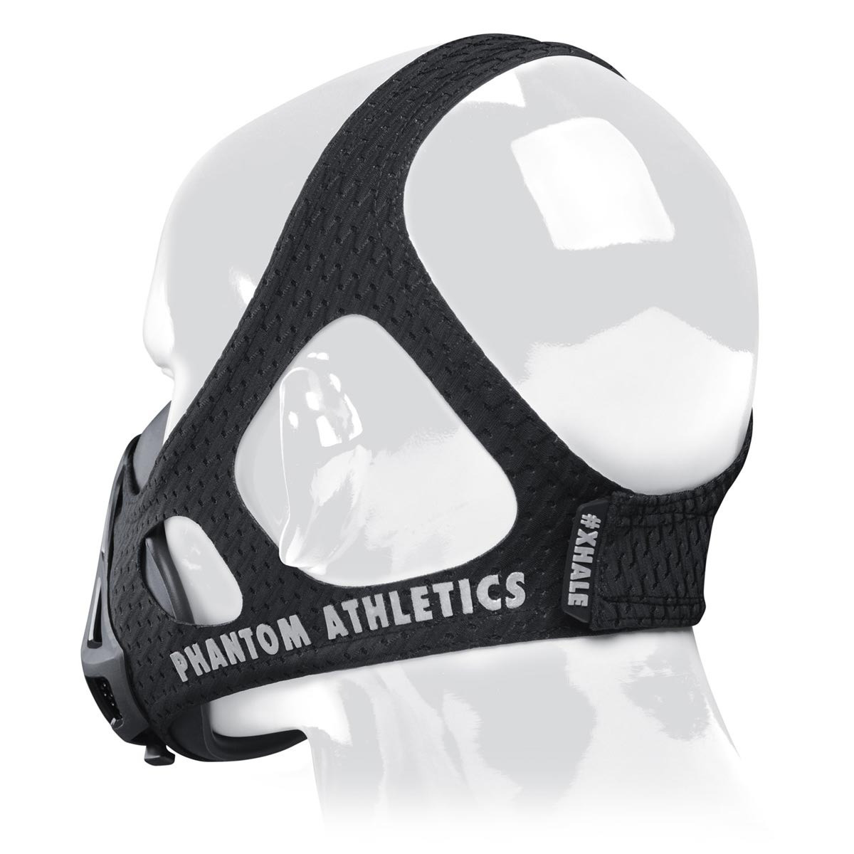 Маска для тренування дихання Phantom Training Mask Black M лучшая цена с быстрой доставкой по Украине - фото 2 - id-p2022308369