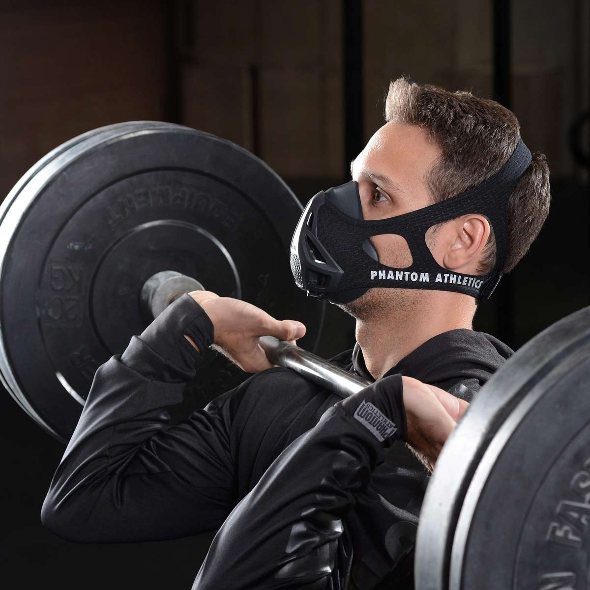 Маска для тренування дихання Phantom Training Mask Black M лучшая цена с быстрой доставкой по Украине - фото 7 - id-p2022308369