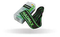 Бинти на коліна MadMax MFA-299 Non slide & slip knee wraps 2.0m Black/Green лучшая цена с быстрой доставкой по