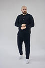 Чоловіча флісова піжама домашній костюм штани+кофта TOMIKO ЧОРНИЙ, фото 5