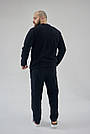 Чоловіча флісова піжама домашній костюм штани+кофта TOMIKO ЧОРНИЙ, фото 6