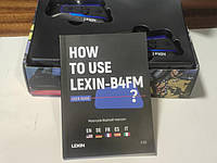 Lexin B4FM-X Bluetooth-гарнитура для мотоциклетного шлема, BT 5.0, 10 гонщиков