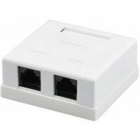 Розетка сетевая RJ45x2 UTP cat.5e Kingda (KD-WP6035-C5e)