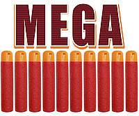 Патрони для NERF MEGA. Іграшкові кулі стріли боєприпаси для бластерів Нерф Мега. Refill Bullets Foam Darts