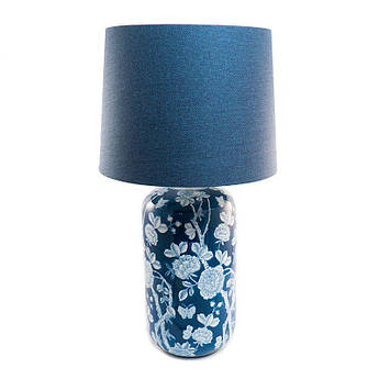 Настільна лампа з кераміки з квітковим малюнком Mastercraft