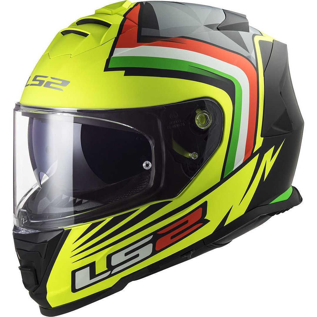 МОТОШОЛОМ ЗАКРИТИЙ LS2 FF800 STORM NEPA КОЛІР H-V YELLOW BLACK