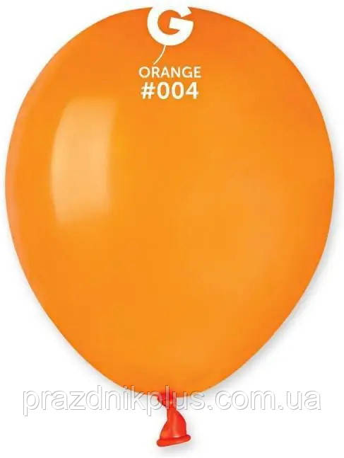 Кулі повітряні помаранчеві 5"(13 см) пастель Gemar A50-004