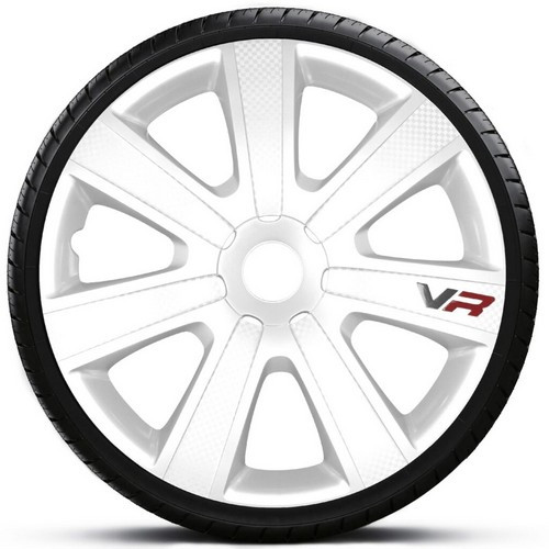 Kолпаки R14 VR CARBON WHITE 4шт, фото 1