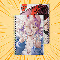 Зошит 48 арк. на пружині у клітинку Chainsaw man 002