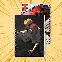 Зошит 48 арк. на пружині у клітинку Chainsaw man 003