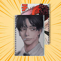 Зошит 48 арк. на пружині у клітинку Chainsaw man 006