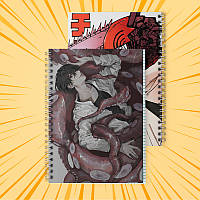 Зошит 48 арк. на пружині у клітинку Chainsaw man 008