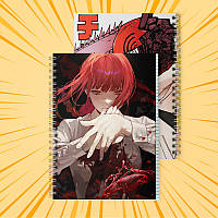 Зошит 48 арк. на пружині у клітинку Chainsaw man 009