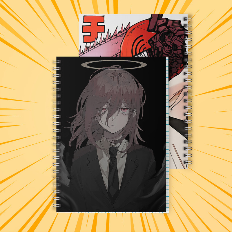 Зошит 48 арк. на пружині у клітинку Chainsaw man 010