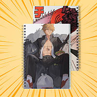 Зошит 48 арк. на пружині у клітинку Chainsaw man 012