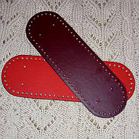 Дно для в'язаної сумки Червоний/Бордо