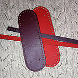 Ручки для в'язаної сумки Червоний/Бордовий, фото 3