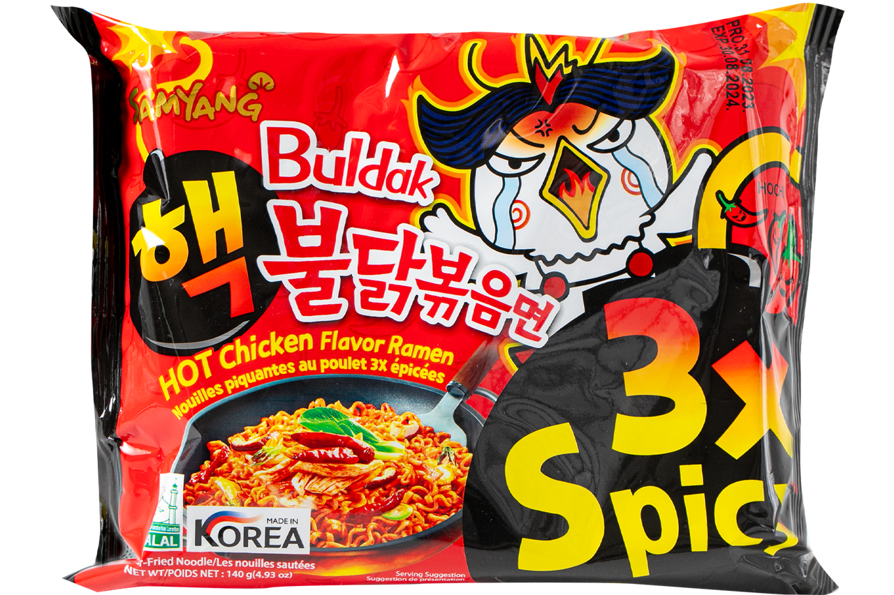 Локшина швидкого приготування з куркою гостра 3 x Spicy SAMYANG 140 г