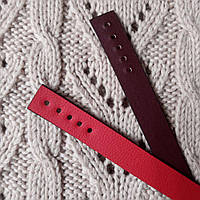 Ручки для в'язаної сумки Червоний/Бордовий